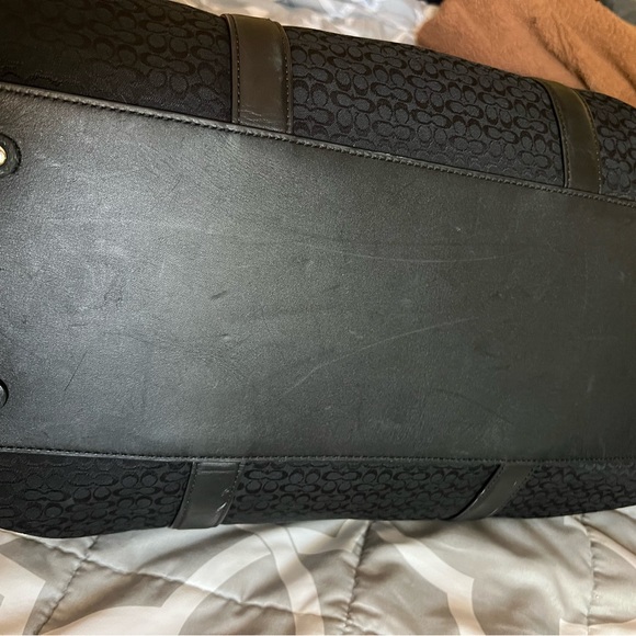 Vintage Coach Black Mini Logo Weekender - Picture 6 of 15